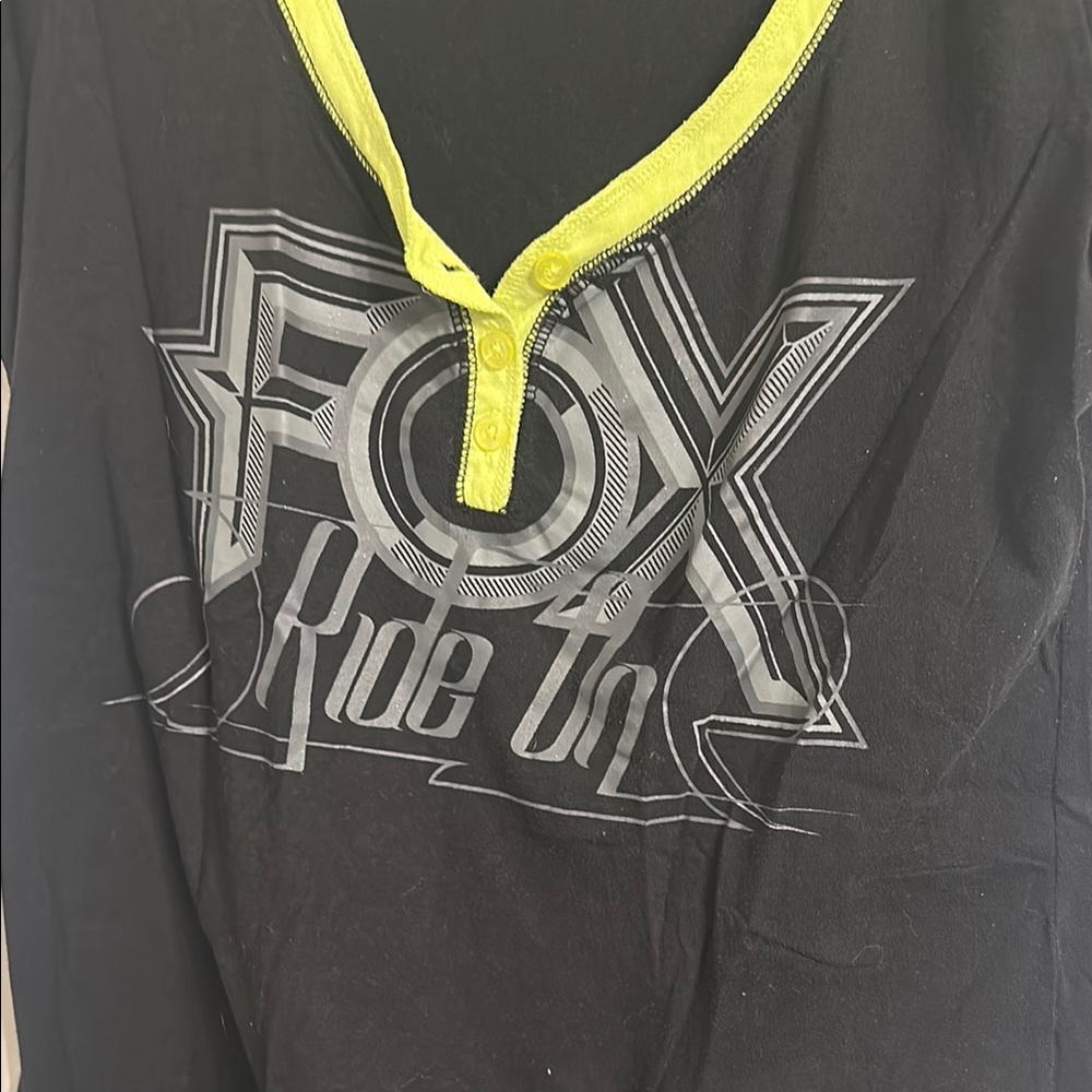 Fox Black and Yellow Graphic Tee Short Sleeve - Picture 3 of 4
